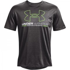 Under Armour Armour Vent Graphic Short Sleeve T-Shirt Mens Grey