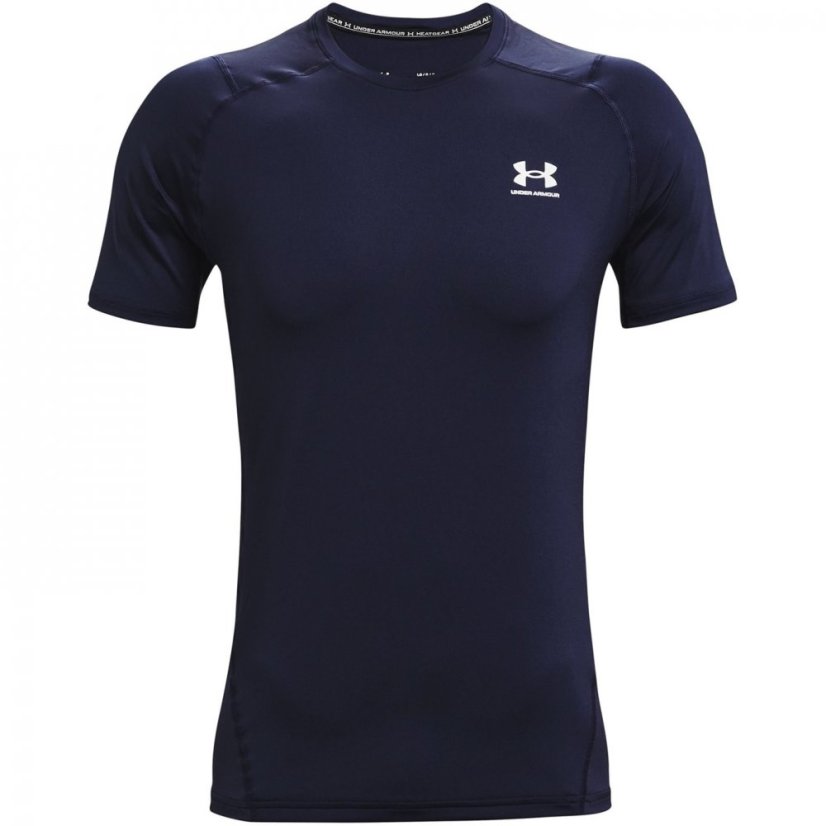 Under Armour HeatGear Armour Fitted Short Sleeve Training Top Mens Midnight Navy