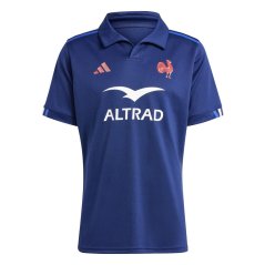 adidas France Rugby Home Shirt 2024 Adults Dark Blue