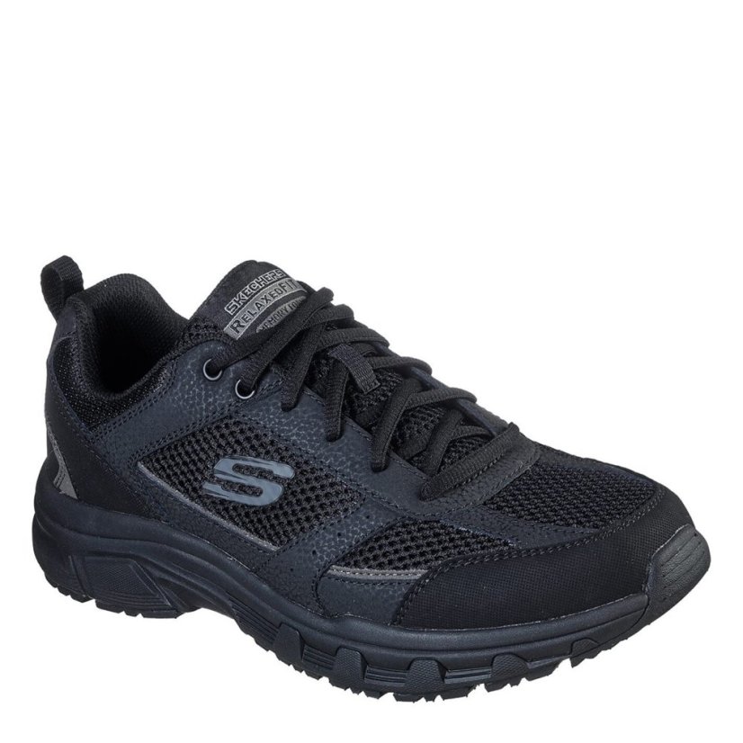 Skechers Oak Canyon-Verketta Low-Top Trainers Mens Black