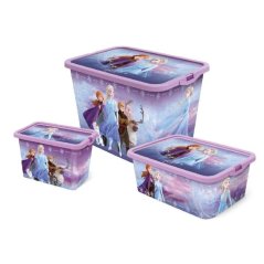 Disney Set Of 3 Storage Boxes - Stitch (91838) Purple