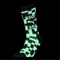 Puma Adults Glow Sport Crew Socks Black/White