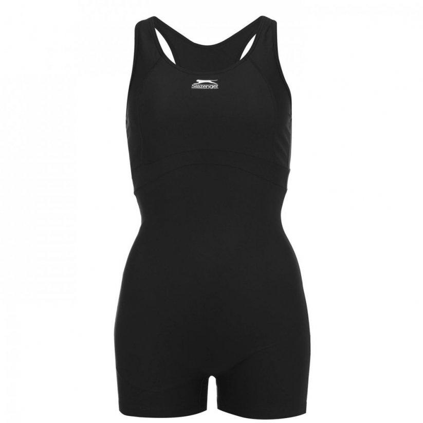 Slazenger LYCRA® XTRA LIFE™ Boyleg Swimsuit Ladies Black