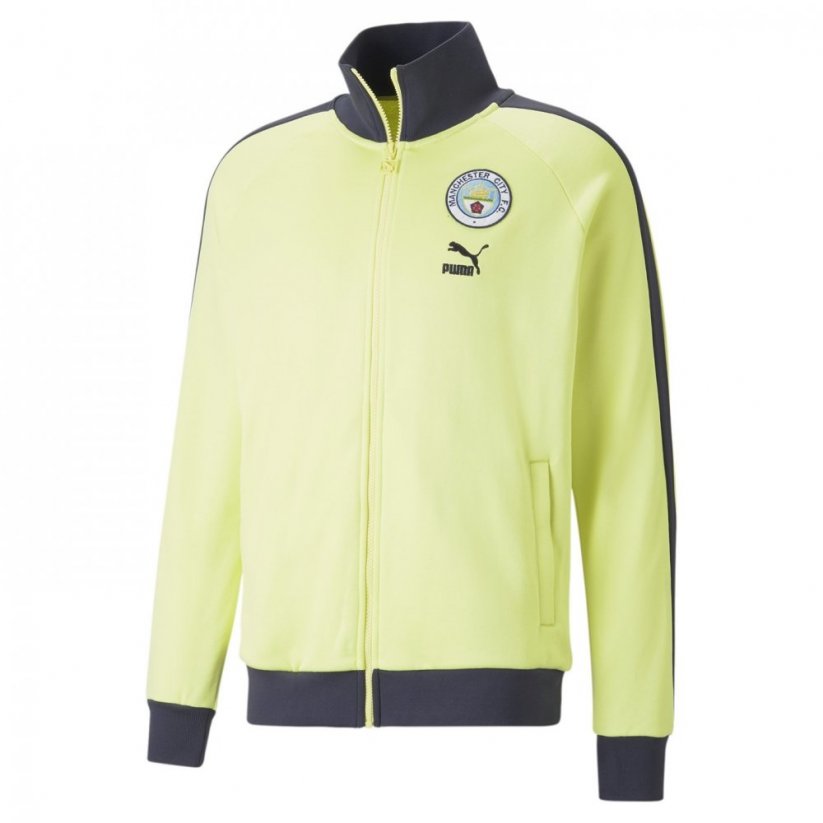 Puma Manchester City T7 Jacket Mens Yellow/Navy