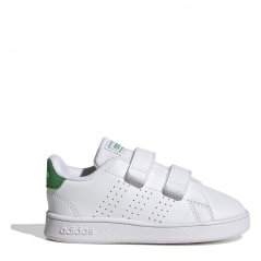 adidas Advantage Court Lifestyle Trainers Infants White/Green