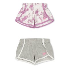 Reebok Kids' Tie Dye Jersey Jogger Shorts Orchid