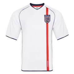 Score Draw England Home Shirt 2002 White/Red