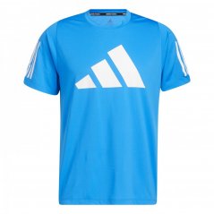 adidas Freelift T-Shirt Mens Gym Top BLUE RUSH