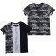 Firetrap 2 Pack Short Sleeve Tee Junior Boys Camo Blk/White