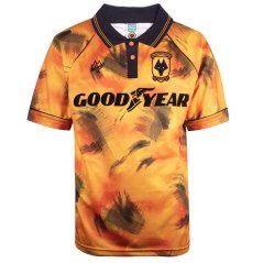Score Draw Wolverhampton Wanderers Home Shirt 1993 Orange/Black