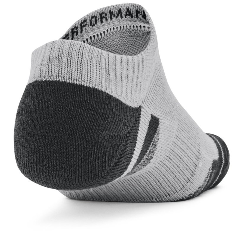 Under Armour UA Performance Tech 3-Pack No Show Socks Unisex Blk/Gry/Wht