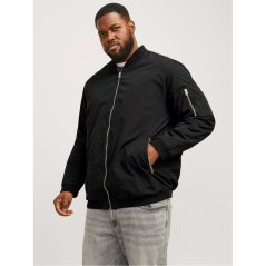 Jack and Jones Rush Bomber Jacket Mens Plus Size Black
