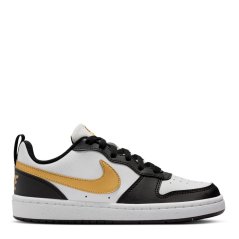 Nike Court Borough Low 2 SE Big Kids' Shoes Black/Gold