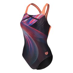 Arena Womens Jellyfish Swim Pro Back Swimsuit Black-Coral