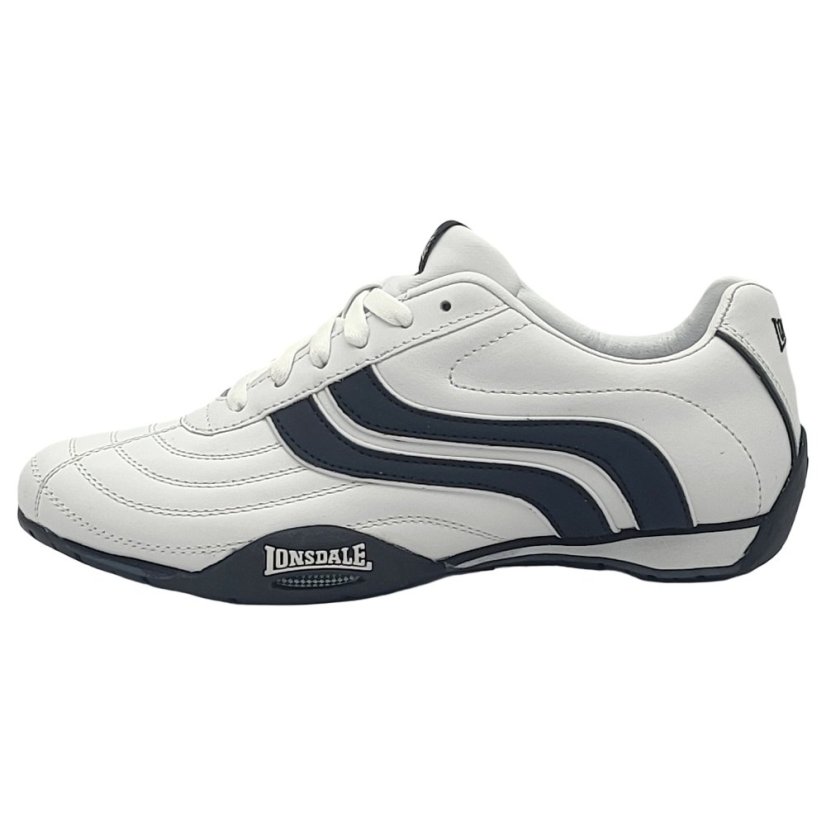 Lonsdale Camden Trainers Junior White/Navy