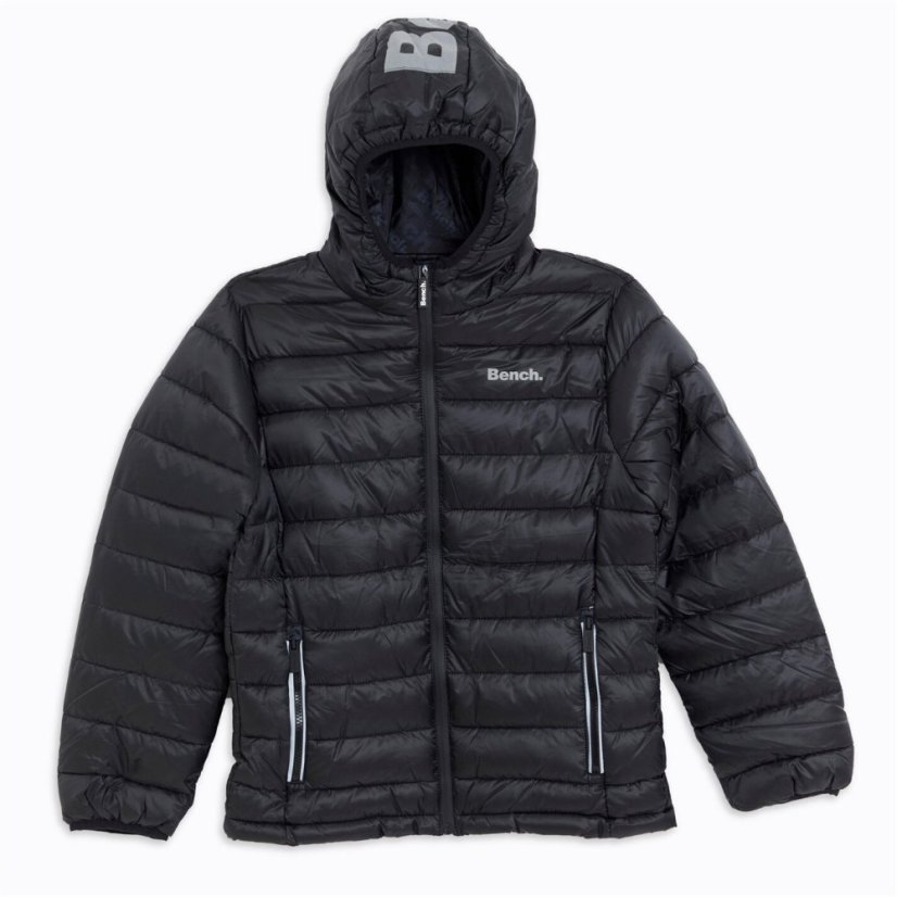 Bench Hooded Puffer Jacket Black