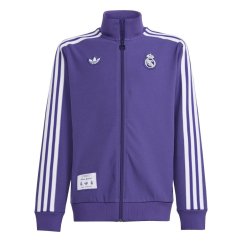 adidas Real Madrid Icon Tracksuit Top Junior's Unity Purple