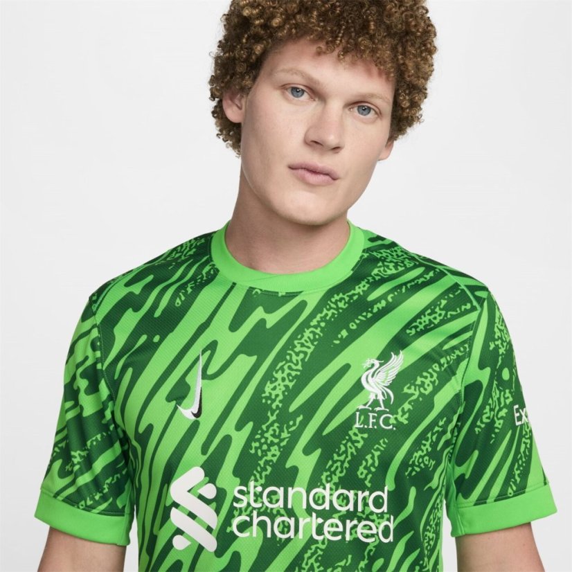 Nike Liverpool Goalkeeper Shirt 2024 2025 Adults Green Spark