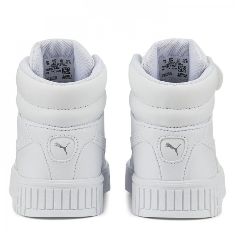 Puma PUMA Carina Mid Trainers Child's Triple White