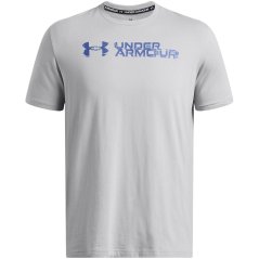 Under Armour Men's SLICED Short-Sleeve Performance Gym Top MOD GRAY TECH B