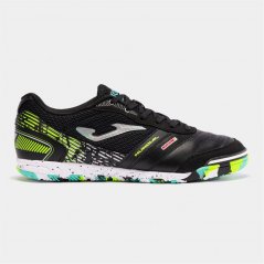 Joma Mundial Leather Indoor Football Trainers Black/Yellow