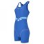 Slazenger Splice Boyleg Swimsuit Womens Blue/Purple