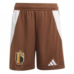 adidas Belgium Away Shorts 2024 Juniors Brown
