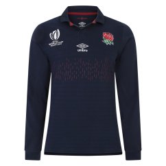 Umbro England Rugby Alternate Classic Long Sleeve Shirt RWC2023 Adults Navy