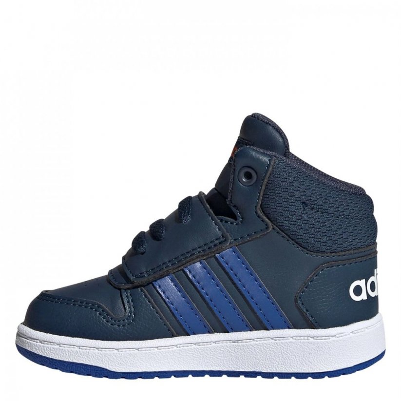 adidas Hoops 2.0 Infant Boys Trainers Navy/Blue