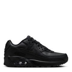 Nike Air Max 90 Little/Big Kids' Shoes Triple Black