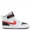 Nike Court Borough Mid 2 Little Kids' Shoe White/Red/Black - Veľkosť: C11 (28.5)