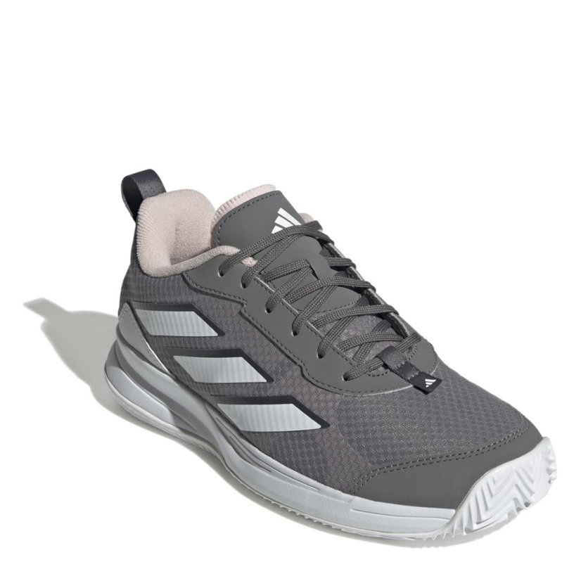 adidas Avaflash Clay Tennis Shoes Womens Gry/Wht/Pink