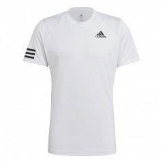 adidas Club 3 Stripe pánske tričko White/Black