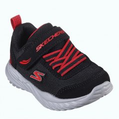Skechers Gore & Strap Sneaker W Molded Logo Low-Top Trainers Boys Black/Red
