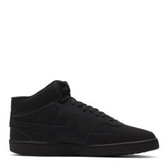 Nike Court Vision Mid Next Nature Mens Triple Black
