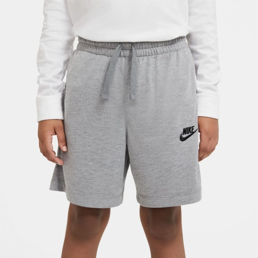 Nike Sportswear Jersey Shorts Junior Boys Grey/White