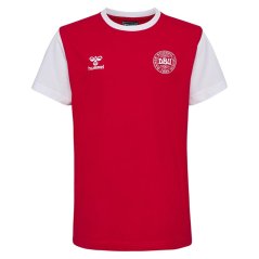Hummel Denmark Fan Block T-Shirt Junior Red/White