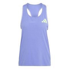 adidas Adizero Promo Tank Running Vest Womens Cobalt Blue