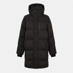 Everlast Men's Hooded Long Sleeve 3 Pockets Full Zip Medium Puffer Jacket Black