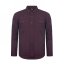 Fabric Melange Shirt Sn Burgundy
