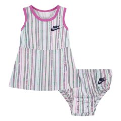 Nike Kids' Happy Camper AOP Long Maxi Dress White