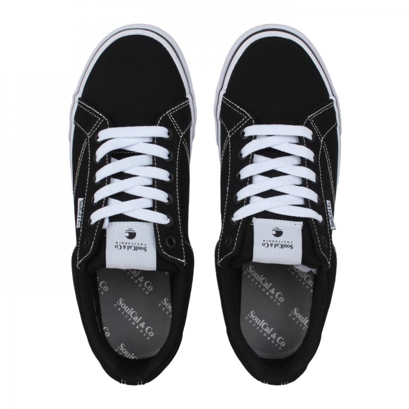 SoulCal Canyon Low Mens Trainers Black/White