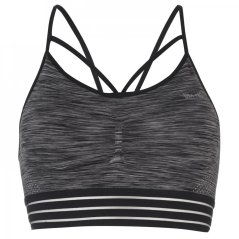 USA Pro UP Seamless Adjustable Sports Bra Charcoal