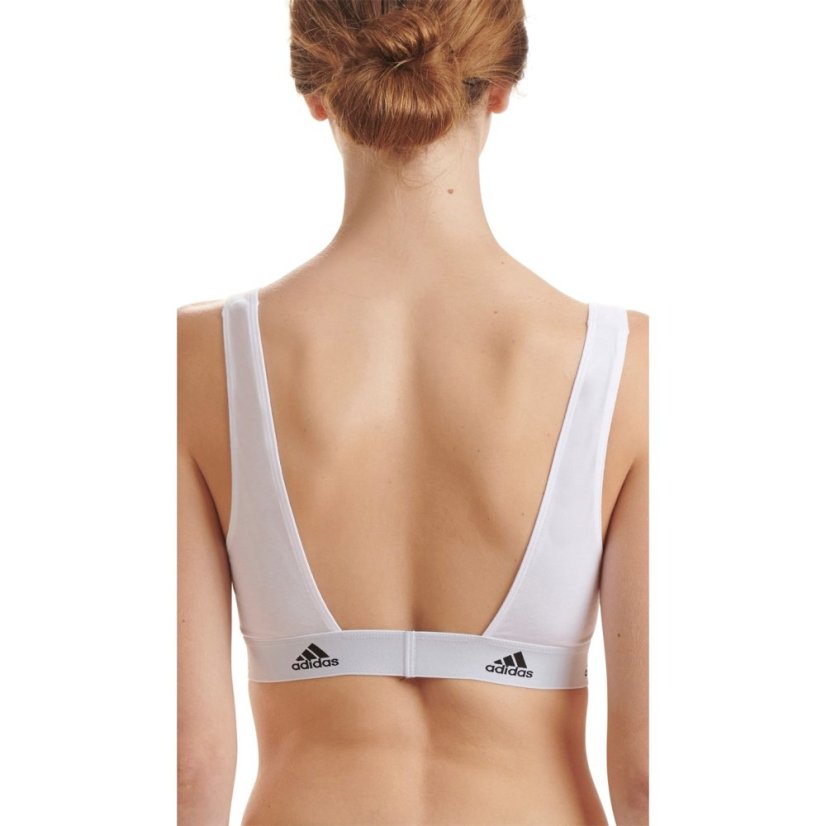 adidas Active Comfort Cotton Scoop Bralette White