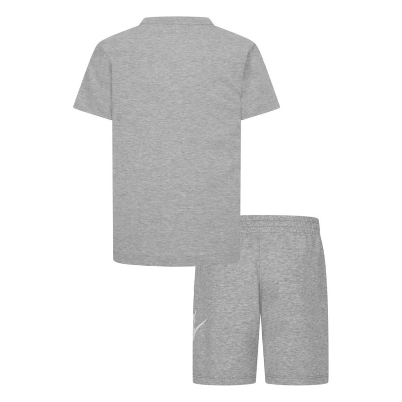 Nike Nike Tee Short Set In53 Grey Heather