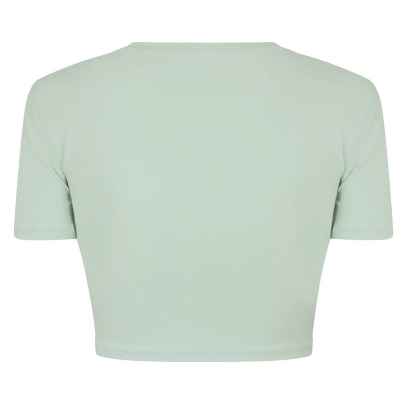 USA Pro Training SS Crop T-Shirts Womens Pistachio