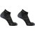 Salomon Hornet Quarter 2 Pack Running Socks Womens Black/Grey