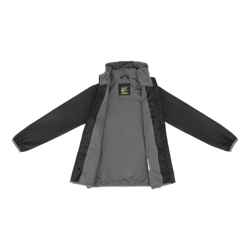 Gelert Kids Dursley Stormlite 5000mm Hooded Long Sleeve Waterproof Jacket Black