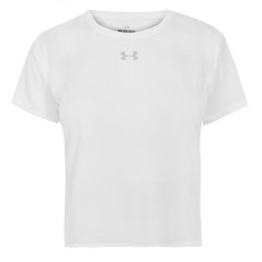 Under Armour Women's Velociti Short Sleeve Performance Gym Top White/Reflect