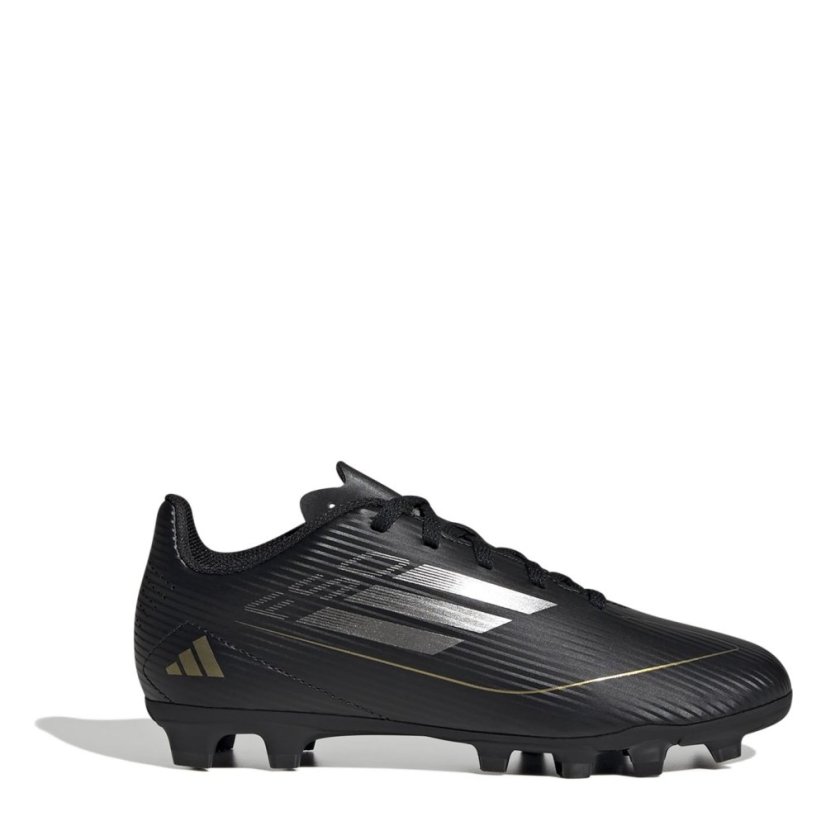 adidas F50 Club Children Firm Ground Football Boots Black/Silver